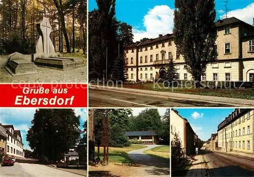 AK / Ansichtskarte Ebersdorf_Thueringen Gedenkstaette Schloss Park Strasse Ebersdorf Thueringen