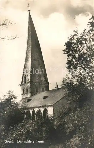 AK / Ansichtskarte Soest_Arnsberg Der schiefe Turm Soest_Arnsberg