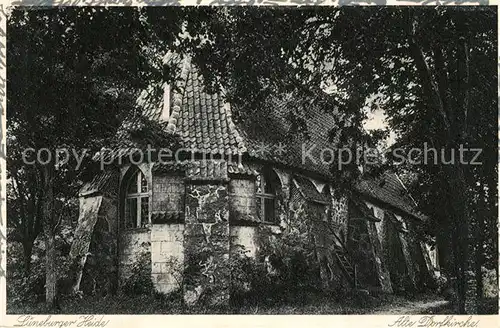 AK / Ansichtskarte Lueneburger_Heide Alte Dorfkirche Lueneburger Heide