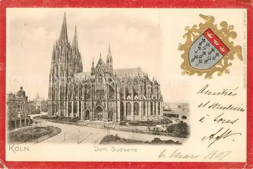 AK / Ansichtskarte Koeln_Rhein Dom Koeln_Rhein