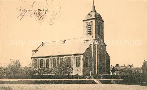 AK / Ansichtskarte Ledeghem De Kerk Kirche Ledeghem