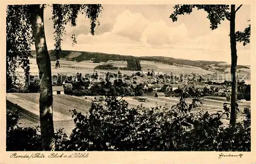 AK / Ansichtskarte Remda Panorama Blick von der Waehle Remda