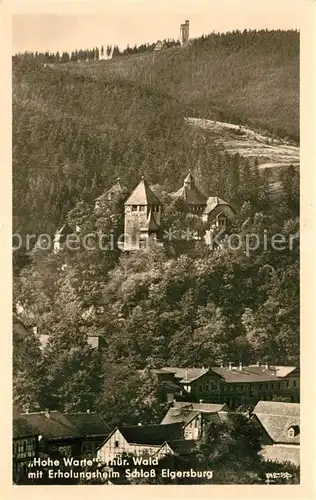 AK / Ansichtskarte Elgersburg Erholungsheim Schloss Elgersburg Hohe Warte Thueringer Wald Elgersburg