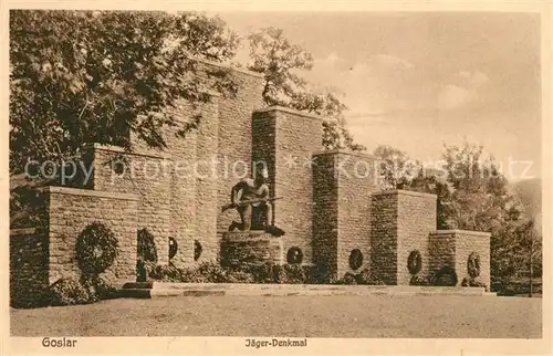 AK / Ansichtskarte Goslar Jaegerdenkmal Goslar