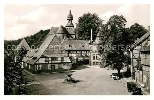 AK / Ansichtskarte Goslar Frankenberger Plan Marktplatz Altstadt Fachwerkhaeuser Goslar