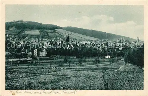 AK / Ansichtskarte Goslar Panorama Blick von der schoenen Aussicht Goslar