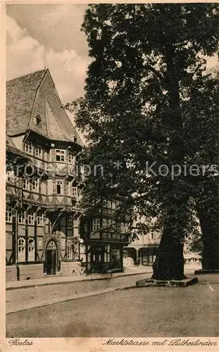 AK / Ansichtskarte Goslar Marktstrasse Lutherlinden Alter Baum Goslar