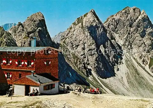 AK / Ansichtskarte Karlsbader_Huette Gamswiesenspitze Karlsbader_Huette