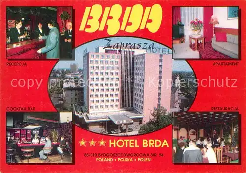 AK / Ansichtskarte Bydgoszcz Hotel Brda Bydgoszcz