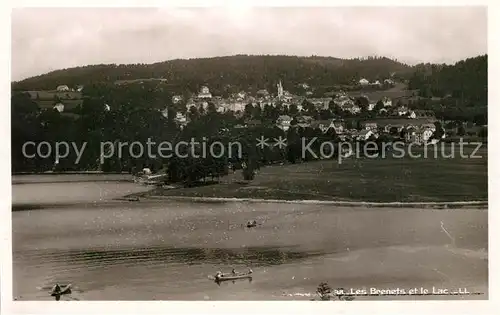 AK / Ansichtskarte Les_Brenets et le Lac vue aerienne Les_Brenets