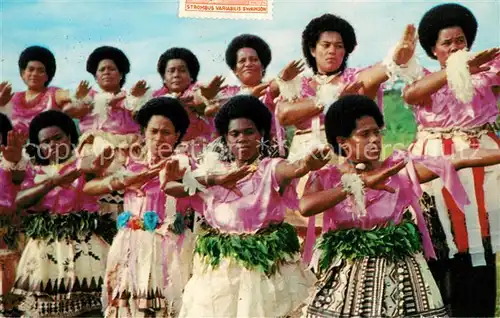 AK / Ansichtskarte Noumea Nouvelle Caledonie Fijian Meke Tanz  Noumea
