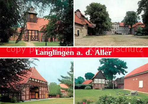 AK / Ansichtskarte Langlingen_Celle Fachwerk an der Aller Langlingen_Celle