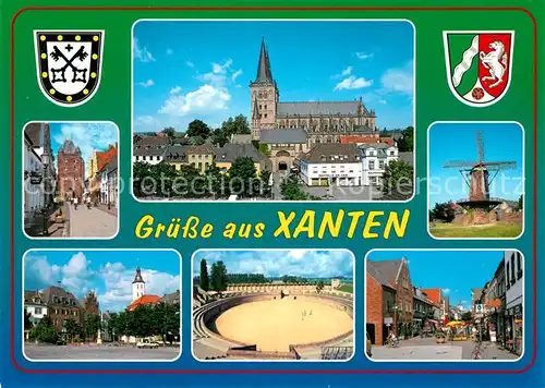 AK / Ansichtskarte Xanten Windmuehle Freilichttheater Stadttor Xanten