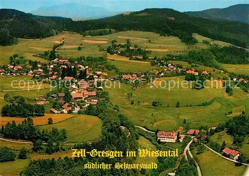 AK / Ansichtskarte Gresgen Erholungsort im Schwarzwald Fliegeraufnahme Gresgen