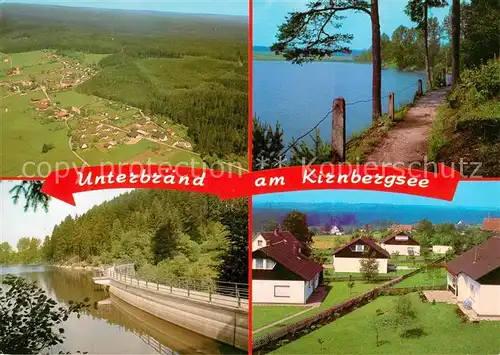 AK / Ansichtskarte Unterbraend Fliegeaufnahme Uferpartie am Kirnbergsee Sperrmauer Wohnsiedlung Unterbraend