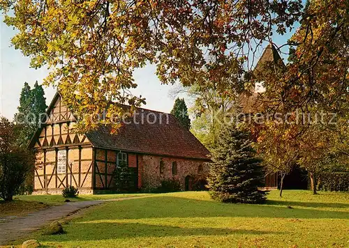 AK / Ansichtskarte Undeloh Magdalenen Kirche Naturschutzgebiet Lueneburger Heide Herbststimmung Undeloh