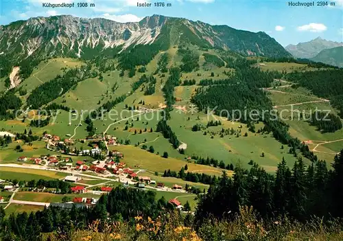 AK / Ansichtskarte Oberjoch Landschaftspanorama Bergdorf Allgaeuer Alpen Oberjoch