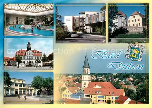 AK / Ansichtskarte Bad_Dueben Heide Spa Hotel Burg Rathaus Rehazentrum St Nikolaikirche Bad_Dueben