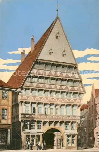 AK / Ansichtskarte Hildesheim Knochenhaueramtshaus Historische Gebaeude Altstadt Hildesheim