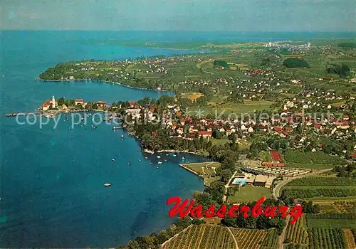 AK / Ansichtskarte Wasserburg_Bodensee Fliegeraufnahme Wasserburg Bodensee