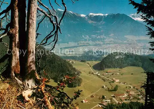 AK / Ansichtskarte Tiefenbach_Oberstdorf Talblick Oberstdorfer Berge Alpenpanorama Tiefenbach_Oberstdorf