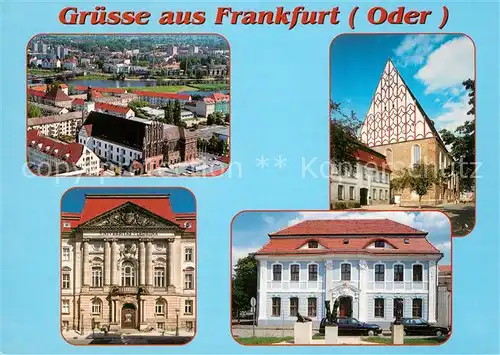 AK / Ansichtskarte Frankfurt_Oder Innenstadt Rathaus Oderbruecke Konzerthalle Europa Universitaet Viadrina Kleist Museum Frankfurt Oder