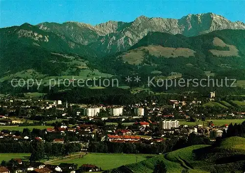 AK / Ansichtskarte Sonthofen_Oberallgaeu mit Daumengruppe Fliegeraufnahme Sonthofen Oberallgaeu