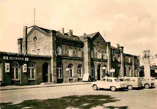 AK / Ansichtskarte Weisswasser_Oberlausitz Bahnhof Weisswasser_Oberlausitz