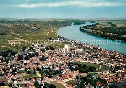 AK / Ansichtskarte Nierstein_Rhein Fliegeraufnahme Nierstein_Rhein