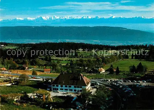 AK / Ansichtskarte Neuchatel_NE Panorama Hotel Col de la Vue des Alpes Neuchatel NE