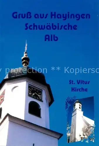 AK / Ansichtskarte Hayingen_Reutlingen St Vitus Kirche Hayingen Reutlingen