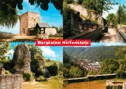 AK / Ansichtskarte Geislingen_Steige Burgruine Helfenstein Details Geislingen_Steige