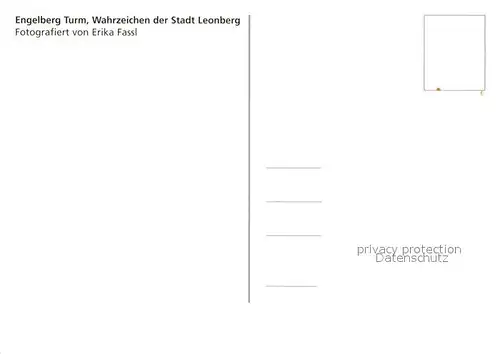 AK / Ansichtskarte Leonberg_Wuerttemberg Engelberg Turm Leonberg Wuerttemberg