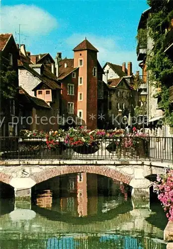 AK / Ansichtskarte Annecy_Haute Savoie Pont Bacchus Canal Le Thiou Annecy Haute Savoie