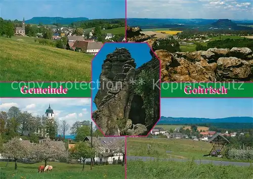 AK / Ansichtskarte Gohrisch Cunnersdorf Zwergfels am Gohrisch Papstdorf Kleinhennersdorf Gohrisch