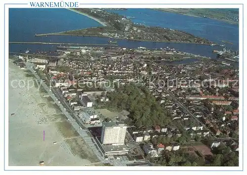 AK / Ansichtskarte Warnemuende_Ostseebad Fliegeraufnahme Hohe Duene Warnemuende_Ostseebad