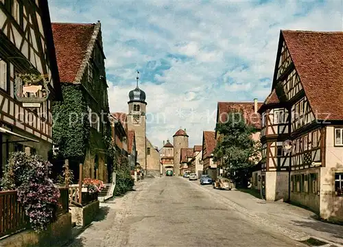 AK / Ansichtskarte Langenburg_Wuerttemberg Hauptstrasse Langenburg Wuerttemberg