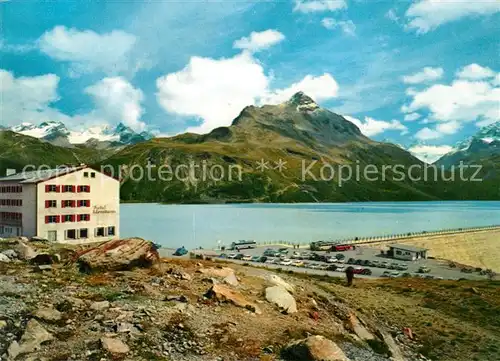 AK / Ansichtskarte Silvrettasee Hotel Hohes Rad Piz Buin Silvrettasee