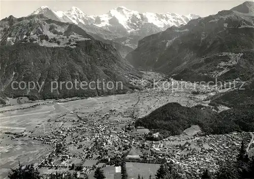 AK / Ansichtskarte Interlaken_BE Fliegeraufnahme Interlaken_BE