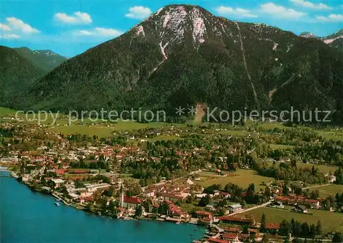 AK / Ansichtskarte Rottach Egern am Tegernsee mit Wallberg Mangfallgebirge Fliegeraufnahme Rottach Egern