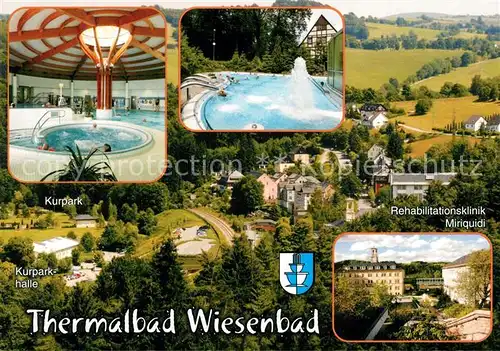 AK / Ansichtskarte Wiesenbad Kurpark Thermalbad Therme Rehaklinik Blick vom Schokoladenfelsen Wiesenbad