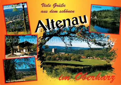 AK / Ansichtskarte Altenau_Harz Panorama Blick vom Schwarzenberg Schultal Kurgastzentrum Glockenberg Landschaftspanorama Altenau Harz