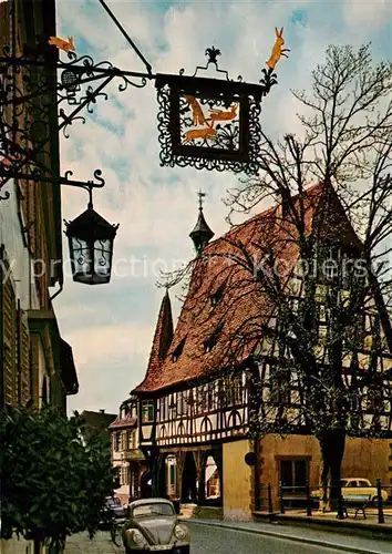 AK / Ansichtskarte Michelstadt Gasthof Drei Hasen Rathaus Michelstadt