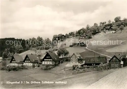 AK / Ansichtskarte Klingenthal_Vogtland Zollhaeuser Aschberg Klingenthal_Vogtland