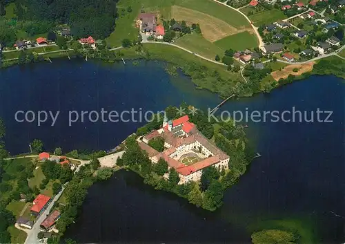 AK / Ansichtskarte Chiemgau Kloster Seeon Fliegeraufnahme Chiemgau