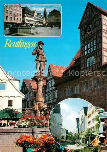 AK / Ansichtskarte Reutlingen_Tuebingen Markt Maximiliansbrunnen  Reutlingen Tuebingen