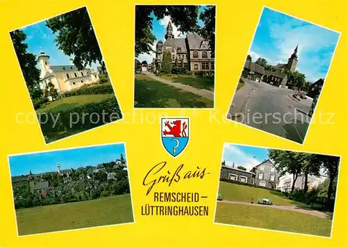 AK / Ansichtskarte Luettringhausen Schloss Kirche Strassenpartie Panorama Luettringhausen