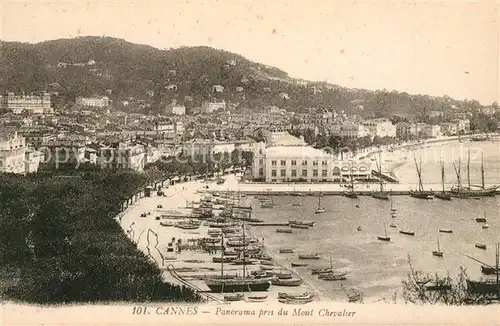 AK / Ansichtskarte Cannes_Alpes Maritimes Panorama Mont Chevalier Cannes Alpes Maritimes