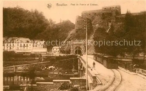 AK / Ansichtskarte Bouillon Pont de France Chateau Bouillon