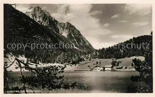 AK / Ansichtskarte Lautersee_Mittenwald Wetterstein Lautersee Mittenwald